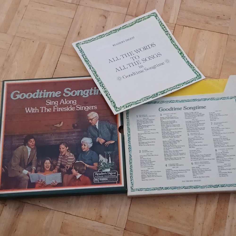 Readers Digest Goodime Songtime Sing Along with the Fireside Singers with words
